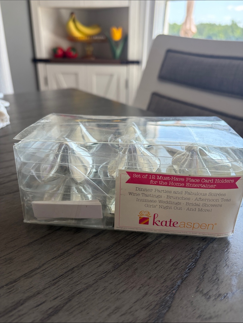 Kate Aspen Silver Place Card Holders